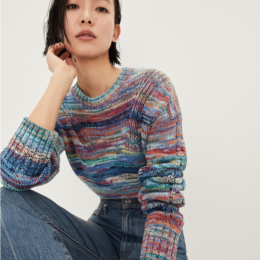 NWT Veronica Beard Asmara Space-Dyed Sweater Size Small